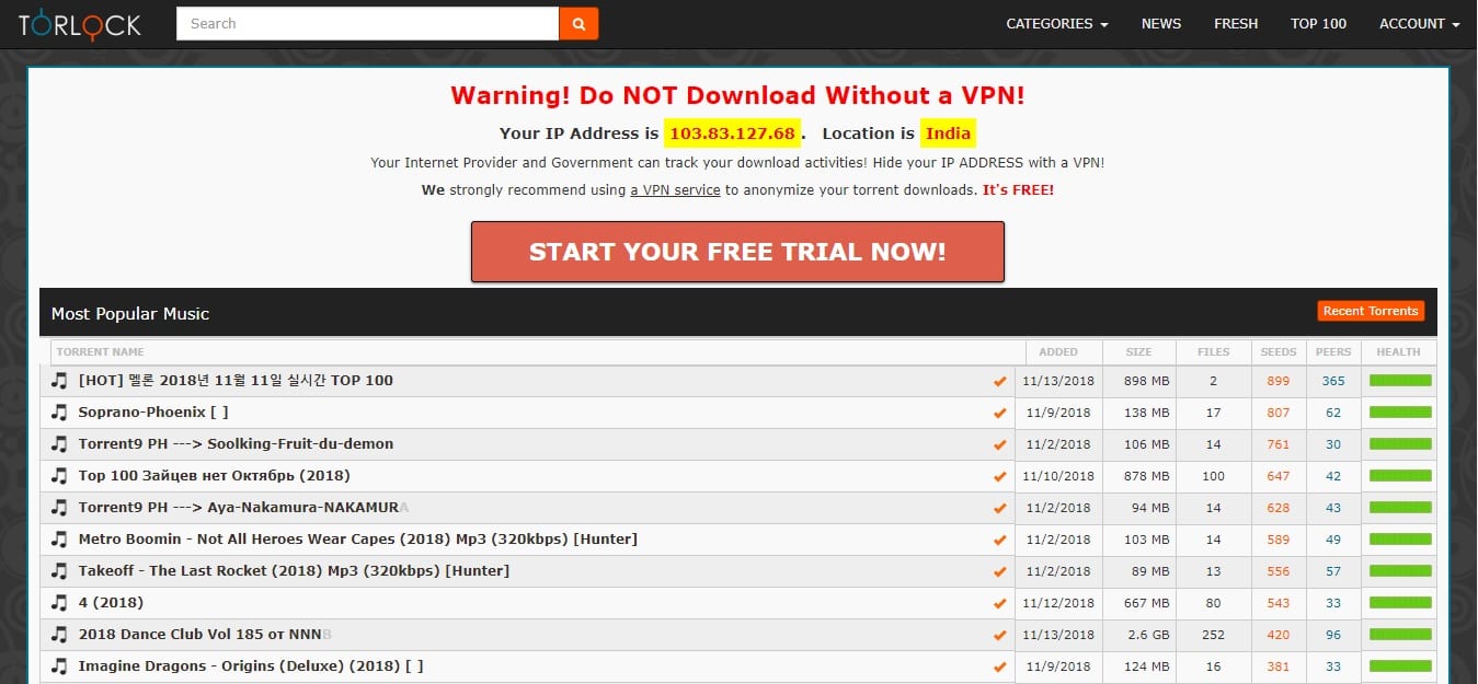 Free mp3 music torrents